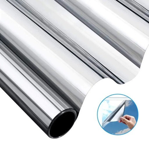 Pellicola a specchio unidirezionale per finestre 50 x 100 cm Protezione dai raggi UV Pellicola anti-sole Finestra Appartamento Casa Ufficio