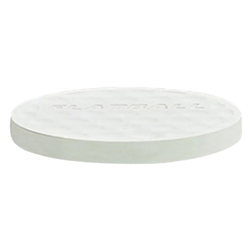 Pelota de entrenamiento de golf plana 43 x 7 mm de goma termoplástica blanca ligera y portátil para practicar golpes y swings en casa y al aire libre