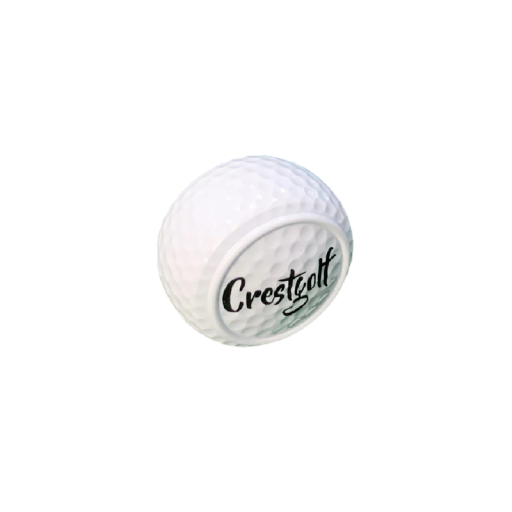 Pelota de golf dura Crestgolf de dos capas, herramienta de entrenamiento blanca para principiantes para practicar golpes y jugar en el driving range o en el campo