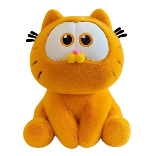 Peluche Garfield de 30 cm, gato suave y tierno de la serie de dibujos animados, personaje favorito, decoración de la habitación de los niños.