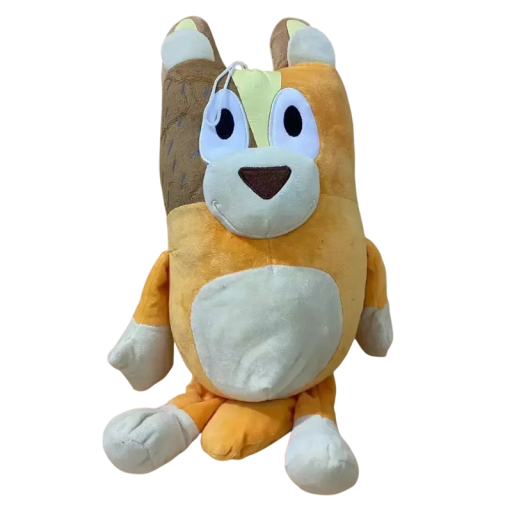 Peluche maman chien Bluey 28 cm Jouet doux pour enfants avec attache Figurine animale de la série animée Pour enfants et bébés