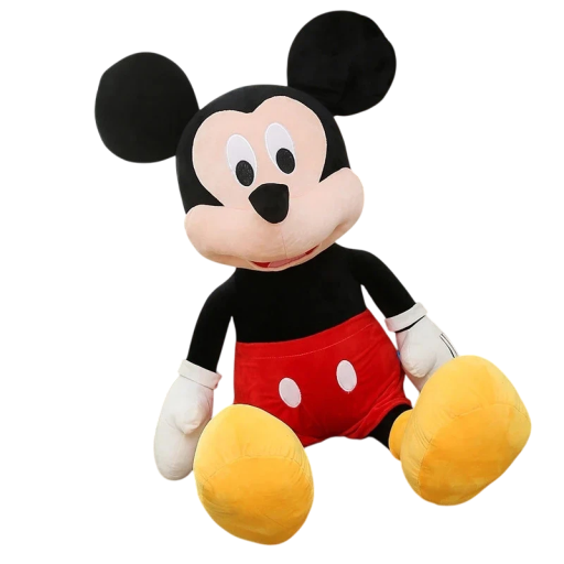 Peluche Mickey Mouse 35 cm Linda figura suave Juguete infantil Decoración Compañero de peluche Regalo original Personaje Disney