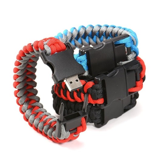 Pen drive com bracelete de nylon