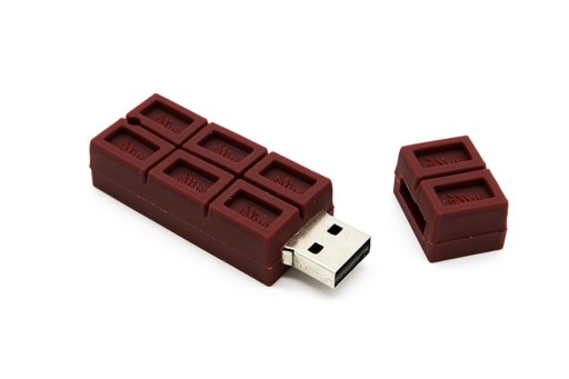 Pen drive em forma de chocolate