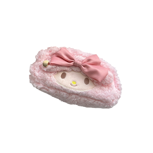 Penar de pluș cu tema mielului Sanrio Kawaii drăguț geantă cosmetică pentru fete capacitate mare rechizite școlare și de birou