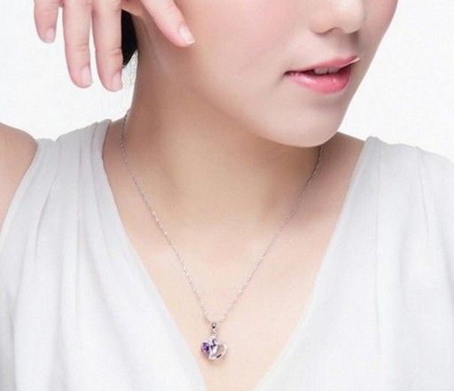 Pendentif Femme 2 Cœurs J847