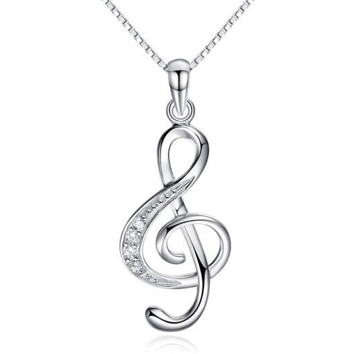 Pendentif Femme Clé de Sol