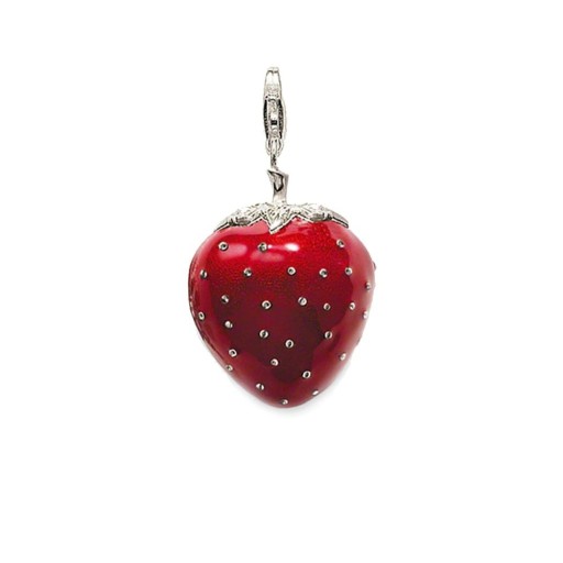 Pendentif femme fraise
