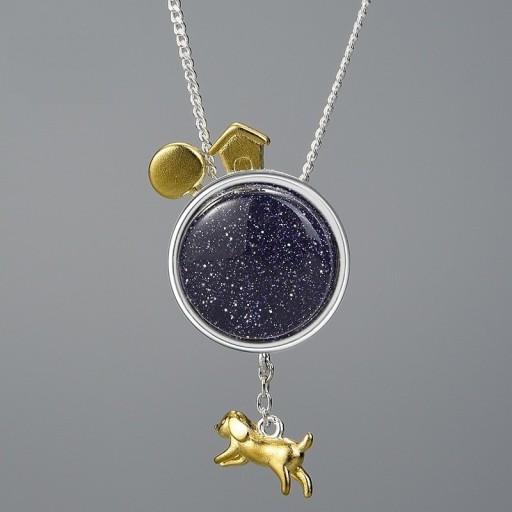 Pendentif pour femme avec chien