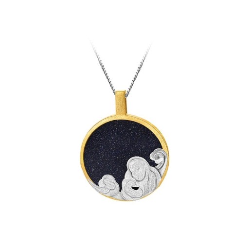Pendentif rond pour femme D832