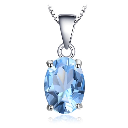 Pendentif topaze bleue