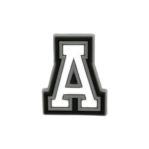 Pendentiv PVC pentru pantofi Crocs în formă de literă A Decorare decorativă pentru papuci de copii și adulți Accesoriu stilat din material moale