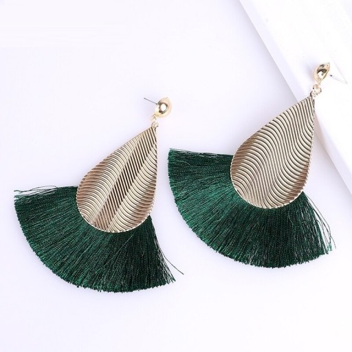 Pendientes colgantes con borlas para mujer G580