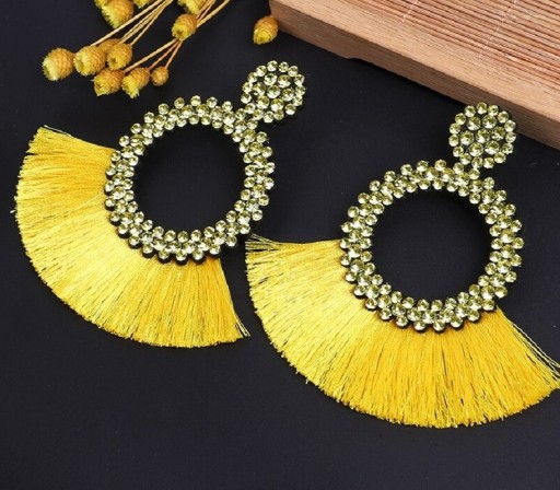 Pendientes colgantes con borlas para mujer G580