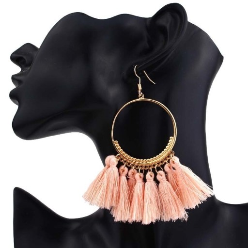 Pendientes colgantes con borlas para mujer G829