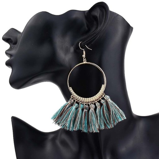 Pendientes colgantes con borlas para mujer G829
