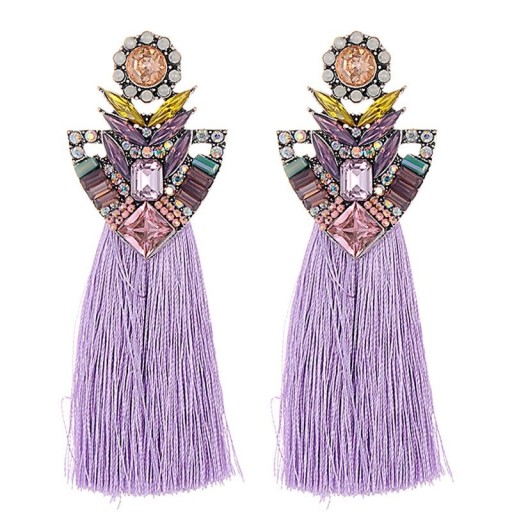 Pendientes colgantes con borlas para mujer G858