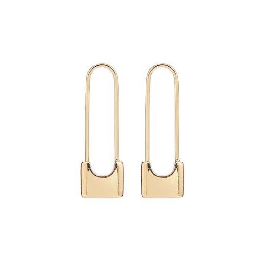 Pendientes colgantes con clip de papel para mujer