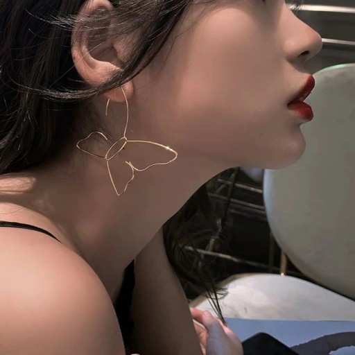 Pendientes colgantes de mariposa para mujer G825