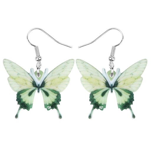 Pendientes colgantes de mariposa para mujer G855