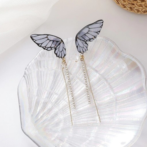 Pendientes colgantes de mariposa para mujer