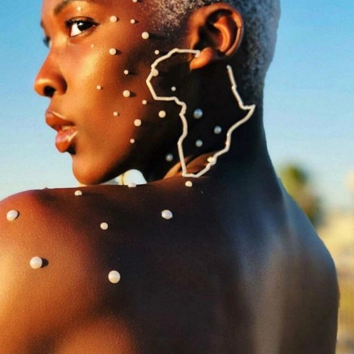 Pendientes colgantes de mujer África