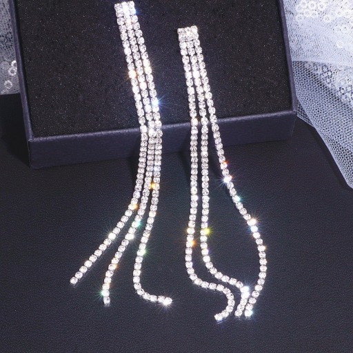 Pendientes colgantes de mujer con circonitas G1024