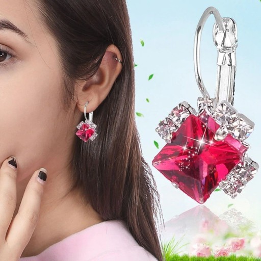 Pendientes colgantes de mujer con circonitas G1203