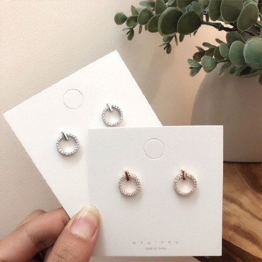 Pendientes colgantes de mujer con circonitas G1406