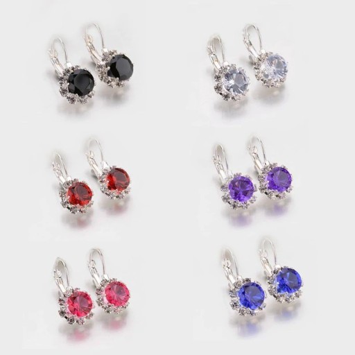 Pendientes colgantes de mujer con circonitas G250