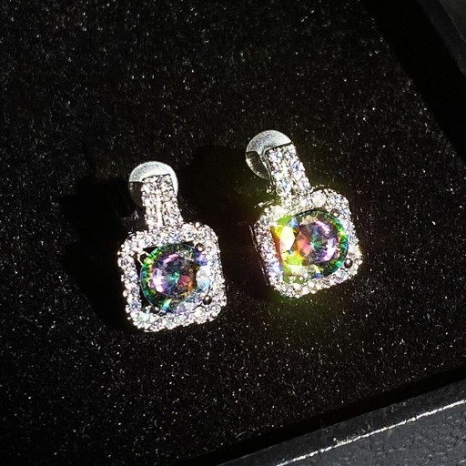 Pendientes colgantes de mujer con circonitas G353