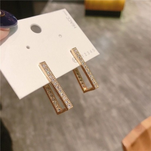 Pendientes colgantes de mujer con circonitas G366