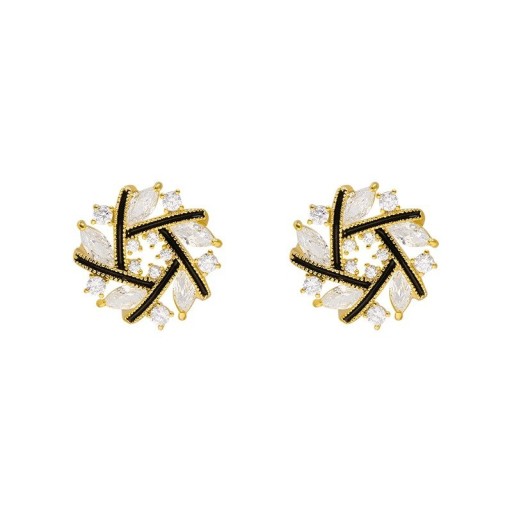 Pendientes colgantes de mujer con circonitas G395