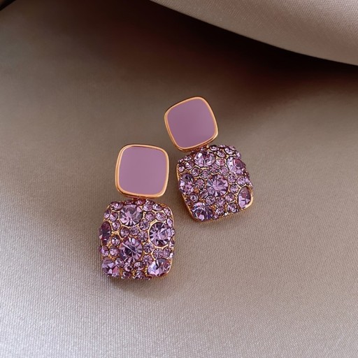 Pendientes colgantes de mujer con circonitas G409