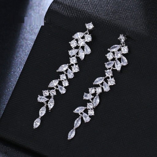 Pendientes colgantes de mujer con circonitas G501