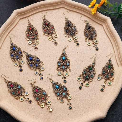 Pendientes colgantes de mujer con circonitas G555