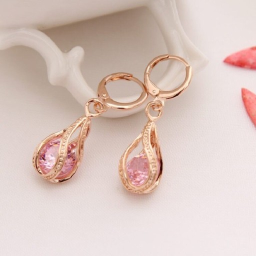 Pendientes colgantes de mujer con circonitas G588