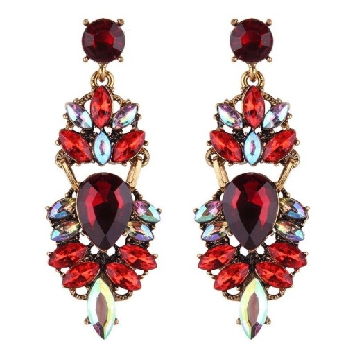 Pendientes colgantes de mujer con circonitas G639