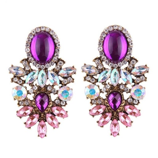Pendientes colgantes de mujer con circonitas G639
