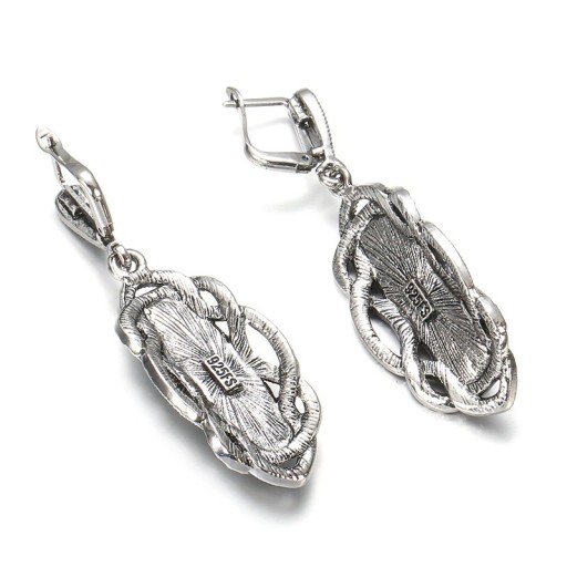 Pendientes colgantes de mujer con cristal G1107
