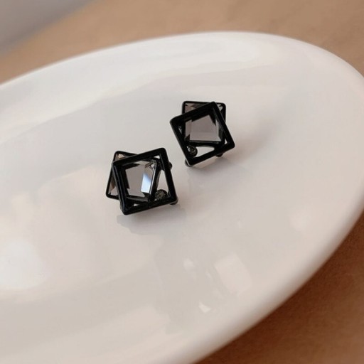Pendientes colgantes de mujer con cristal G1338