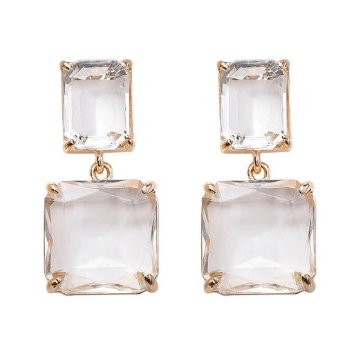 Pendientes colgantes de mujer con cristal G722