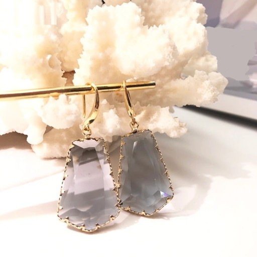 Pendientes colgantes de mujer con cristal G988