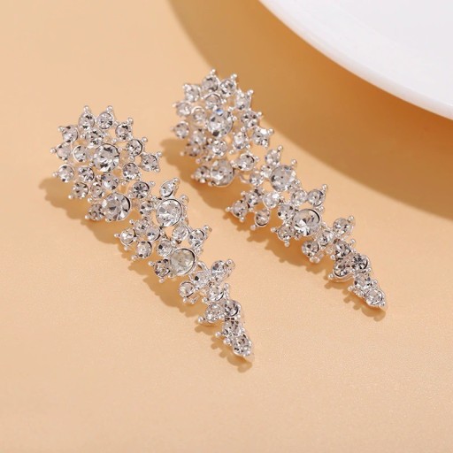 Pendientes colgantes de mujer con cristales G1209