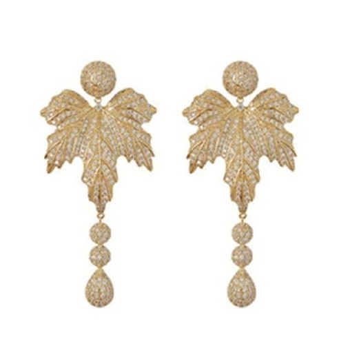Pendientes colgantes de mujer con cristales G1430