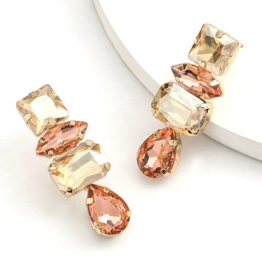 Pendientes colgantes de mujer con cristales G688
