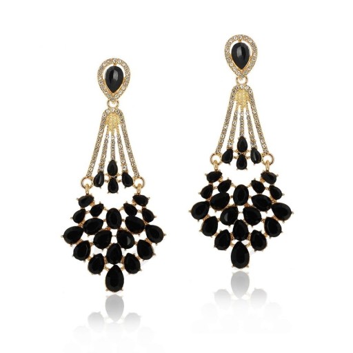 Pendientes colgantes de mujer con cristales G769