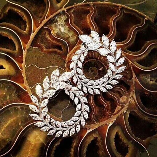 Pendientes colgantes de mujer con cristales G922
