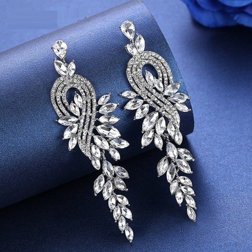 Pendientes colgantes de mujer con cristales G937