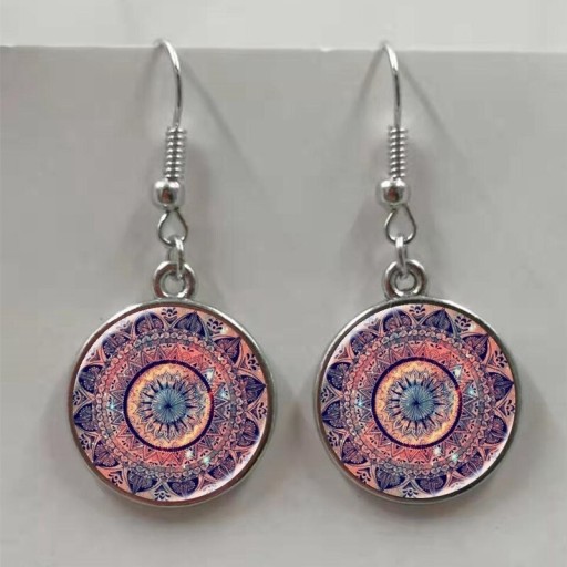 Pendientes colgantes de mujer con mandala